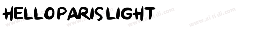 Hello Paris Light字体转换